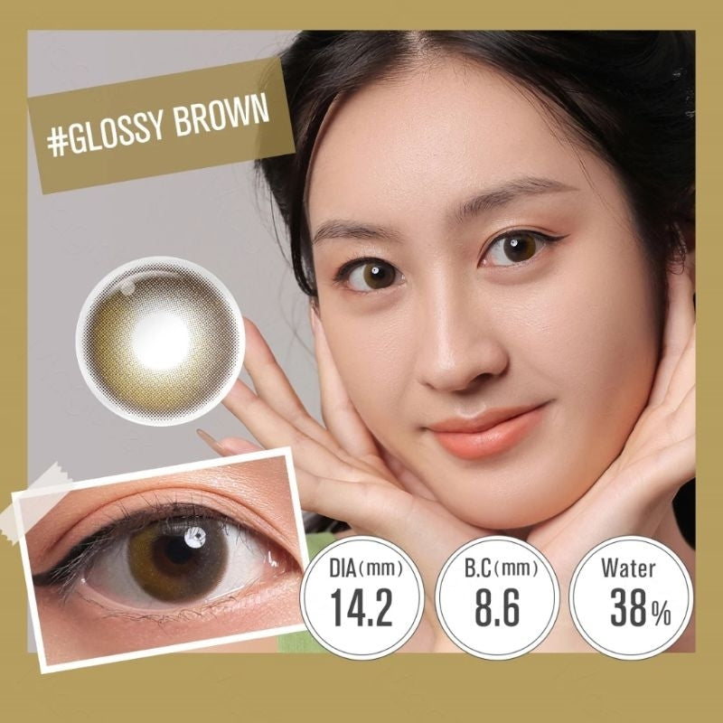 Pekanbaru Softlens Magister Mata Normal Abu-Abu/Hitam Lensa Warna Soflen Mata