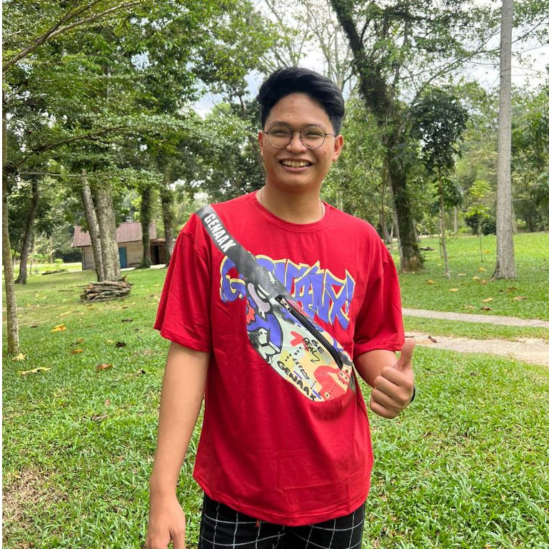 Kaos Oversize Kantong Tas Kaus Gambar 3d Waistbag Baju Serbaguna Motif Swag Genanx Tshirt With Bag