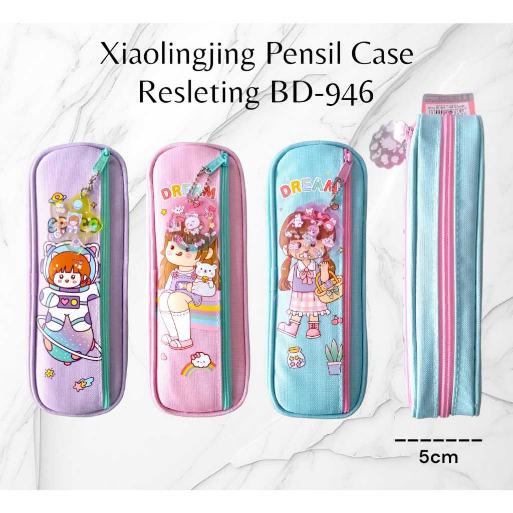 Pekanbaru Tempatpensil Anak Xiolingjing /Pensil Case Resleting Mika