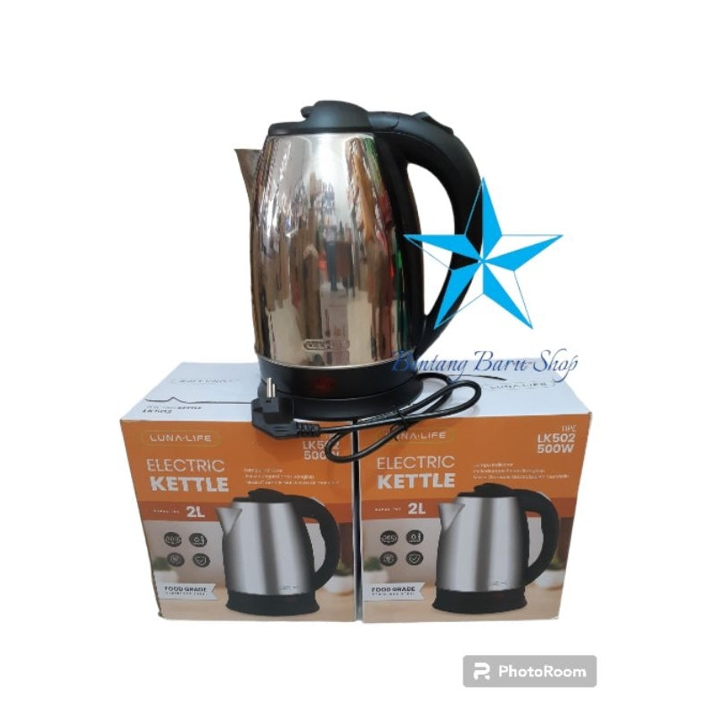 Pekanbaru Teko Listrik / Electrik Kettle Ardo / Kettle Listrik Luna Life Food Grade / Pemanas Air