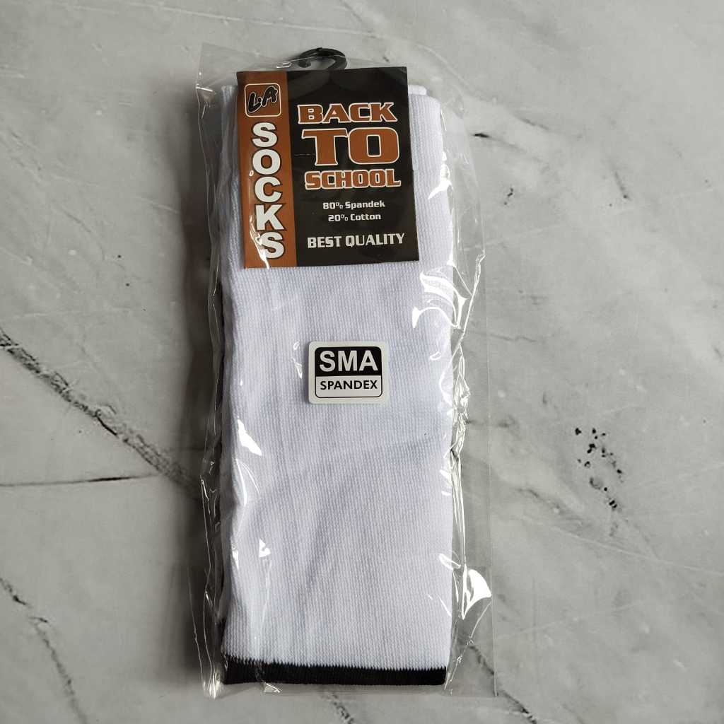 Kaos kaki sekolah SD, SMP, SMA (HITAM PUTIH)