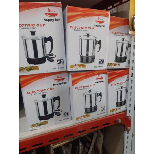 Pekanbaru Mug Elektrik Teko Listrik Stainless Steele / Itami Steele Pemanas Air Steele / Itami Steele / Happy Fun