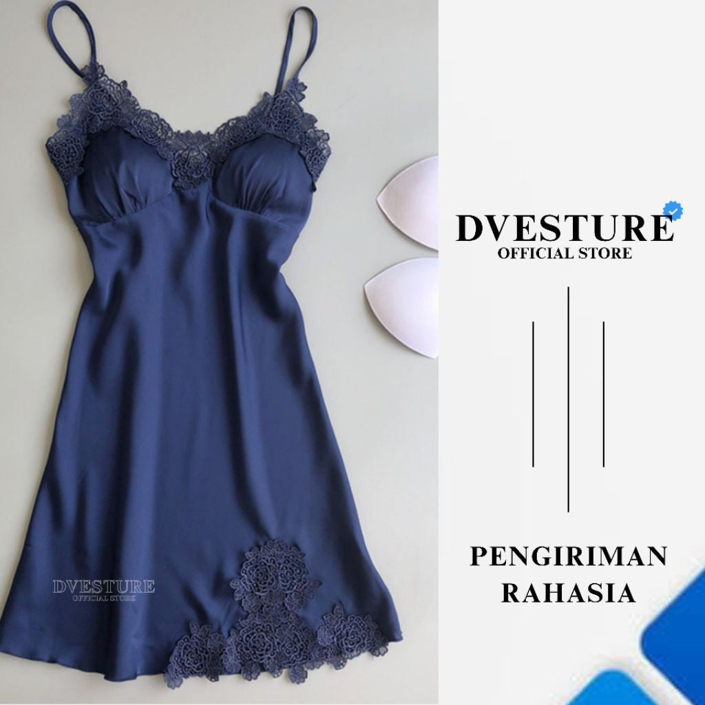 Pekanbaru Lingerie Dress Set D-03 Plus Busa Dada Baju Tidur Dinas Wanita Dewasa