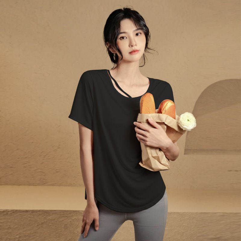 Pekanbaru JevyActive - WM009SS - Sera Top - Baju Olahraga Wanita - Baju Lengan Pendek