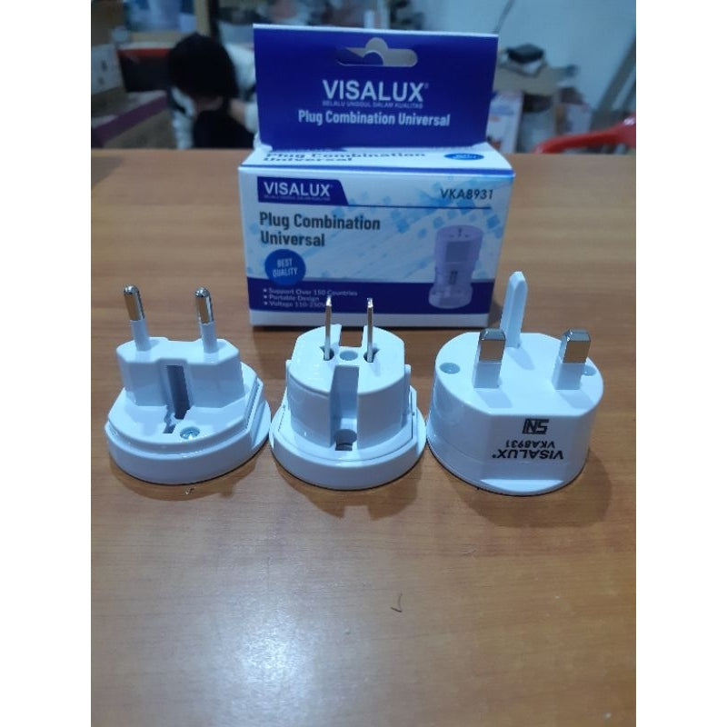 Pekanbaru Cok / Steker Kombinasi / Steker Multi Visalux Vka8931 / Steker Luar Negeri
