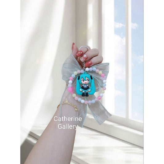 Pekanbaru Gantungan Kunci Pita Hatsune Miku / Gantungan Tas Pita Hatsune Miku