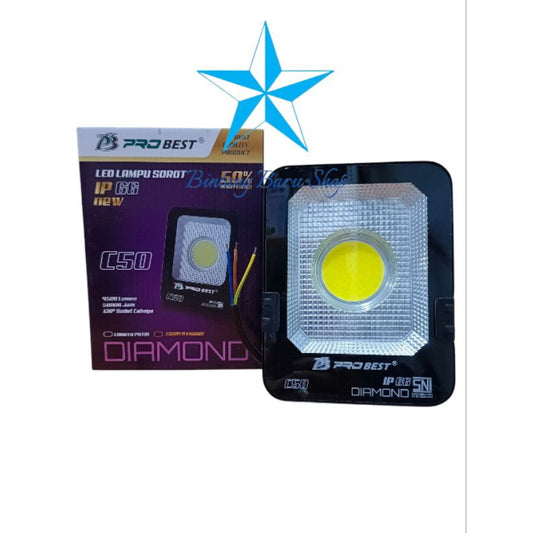 Pekanbaru Lampu Sorot Pro Best Cob 50W 100W Outdoor Flood Light / Kap Sorot / Lampu Tembak Cahaya Putih