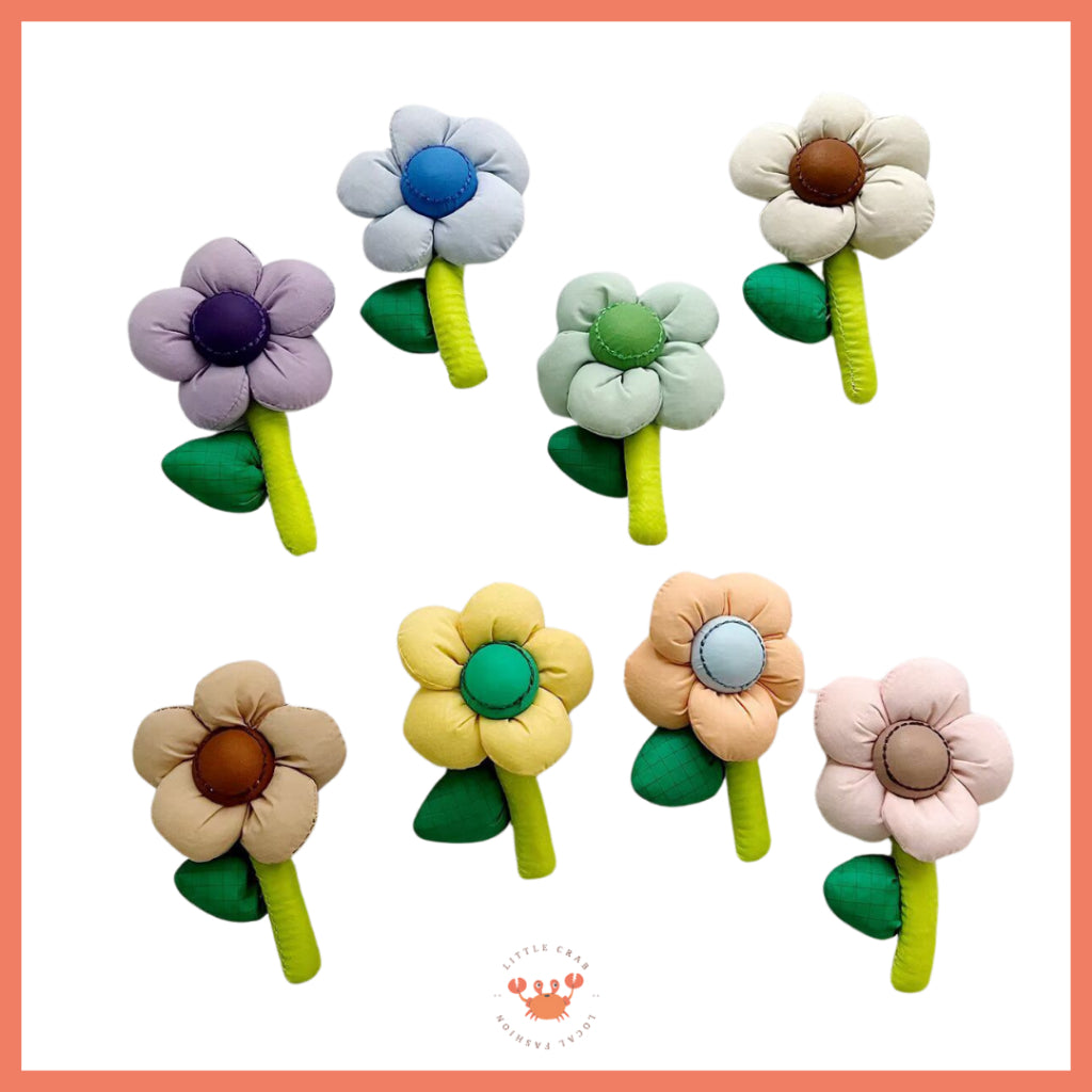 Pin Bunga Tas Pin Mini Bunga Colorful Aesthetic Simple Unik Tas Rajut Flower Boneka