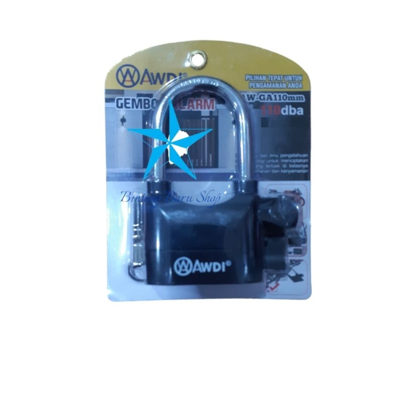 Pekanbaru Gembok Alarm / Gembok Pagar / Gembok Motor / Gembok Pintu 80Mm Dan 110Mm