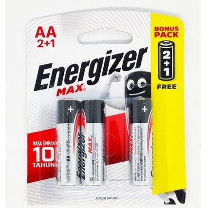 Pekanbaru Energizer Max Battery Aa Isi 2+1