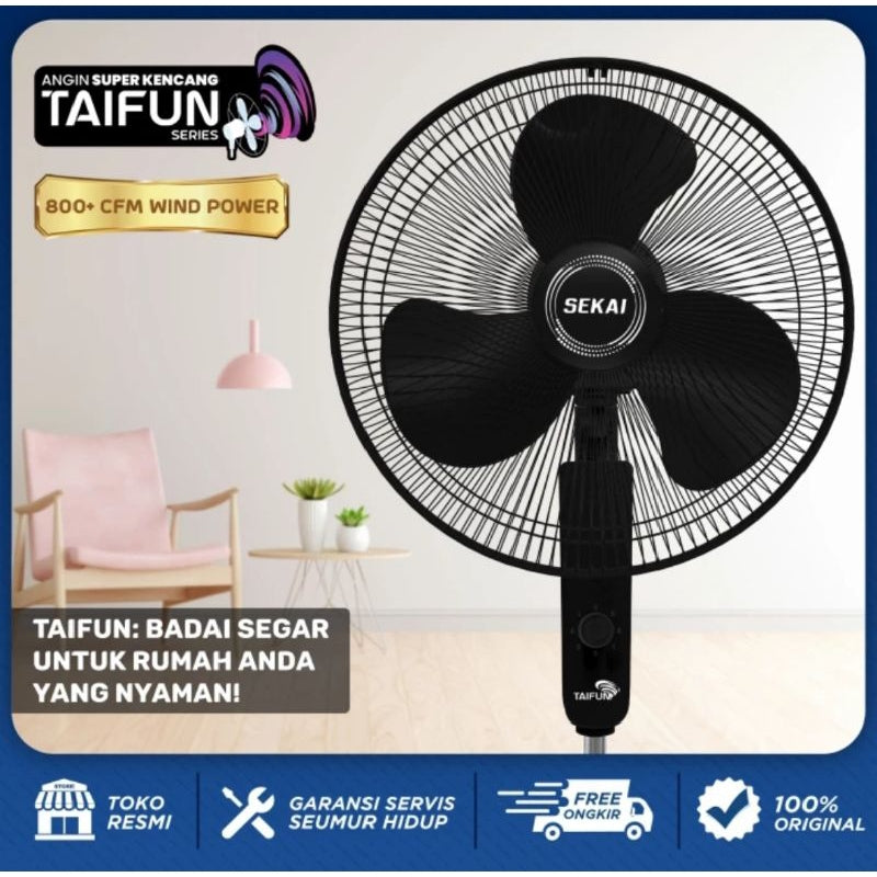 Pekanbaru Kipas Angin Sekai 16" Sfn-1622 X / Sfn 1623 X / Kipas Angin Berdiri Sekai Sfn 1622X / Sfn 1623X Taifun Series