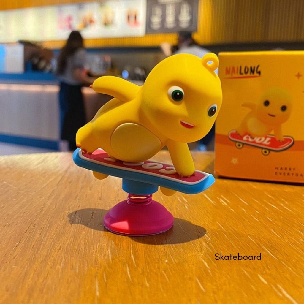 Pajangan Mobil Motor Nailong Dino Kuning Hiasan Dashboard Mini Figure Goyang Unik