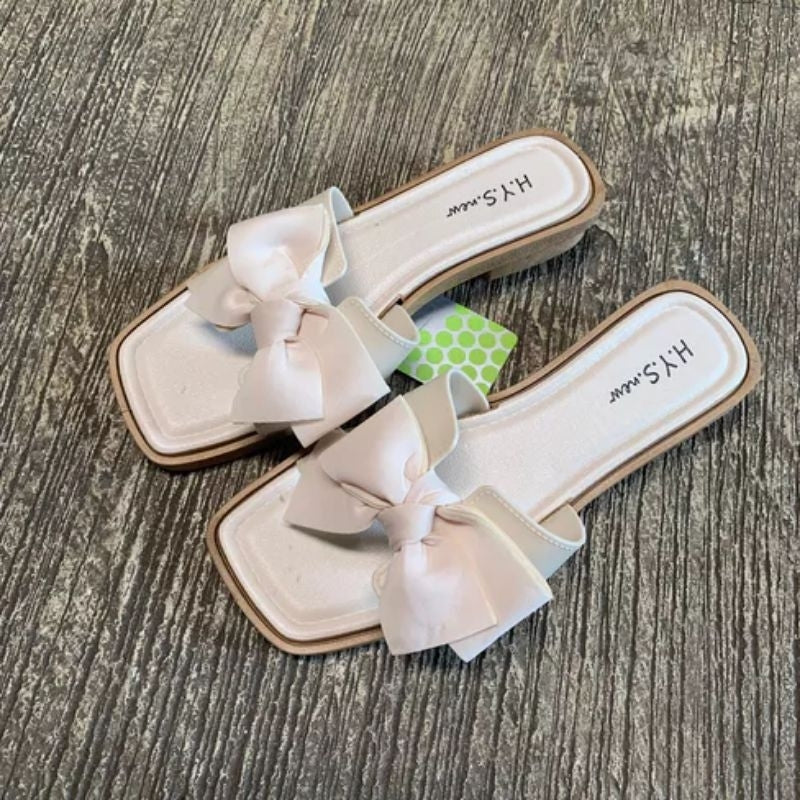 Pekanbaru Sandal Slop Wanita / Sandal Flat Wanita Korea Import / Sandal