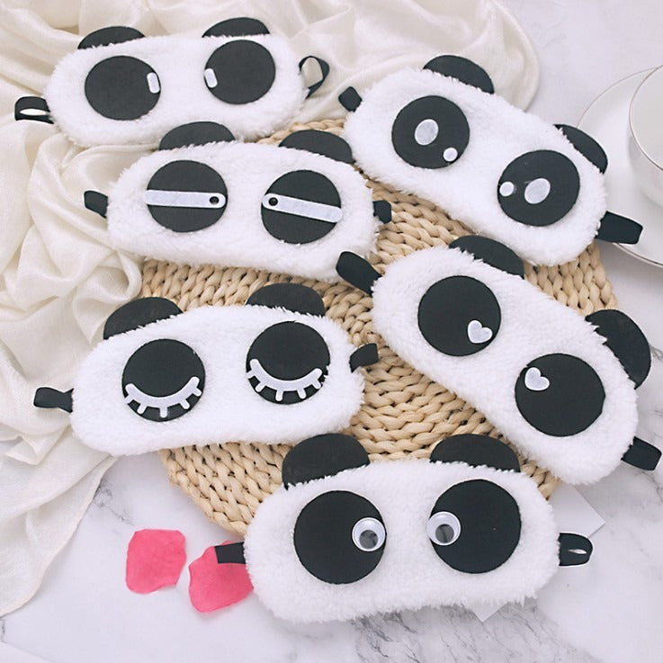 Penutup Mata Tidur Motif Panda / Mata Ekspresi / Masker Tidur Karakter Sleeping Eye Panda Stockami