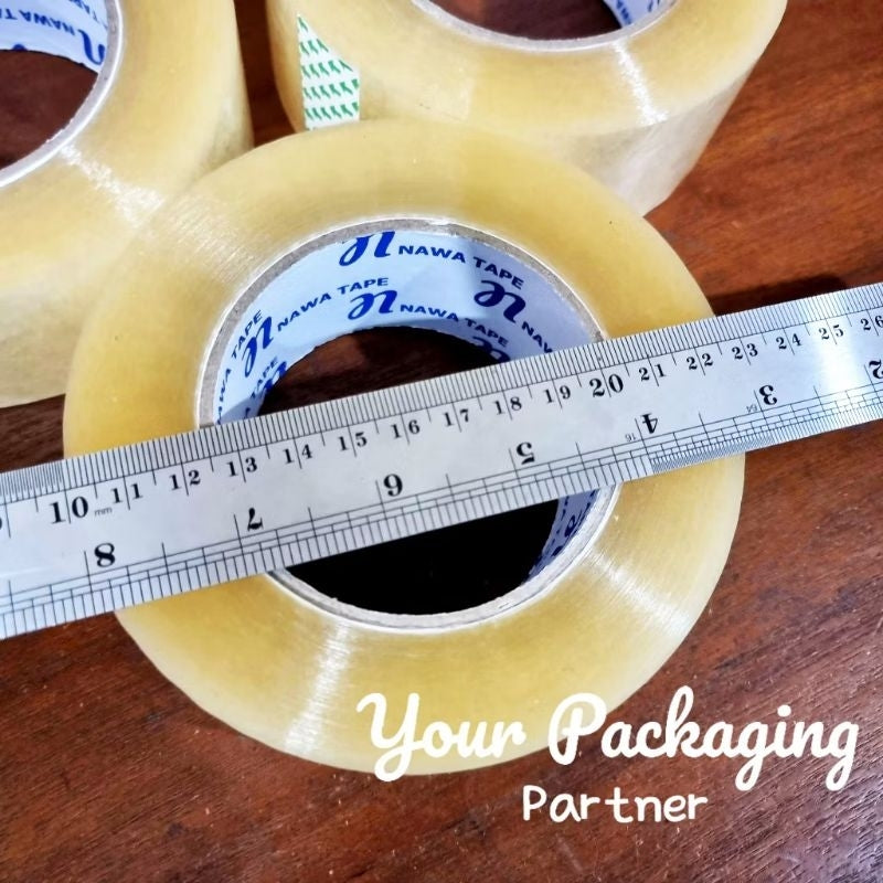 Pekanbaru Lakban Nawa 200 Yard Opp Tape Bening / Coklat 45Mm 200 Yard Ekonomis