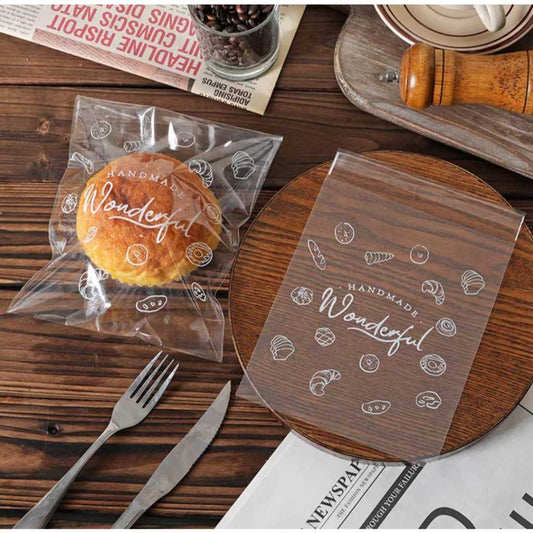 Pekanbaru Plastik Opp / Plastik Cookies / Roti Bening Motif Berbagai Ukuran Per Pack