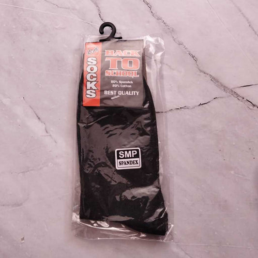 Pekanbaru Kaos kaki sekolah warna hitam polos SD, SMP, SMA (HITAM POLOS)
