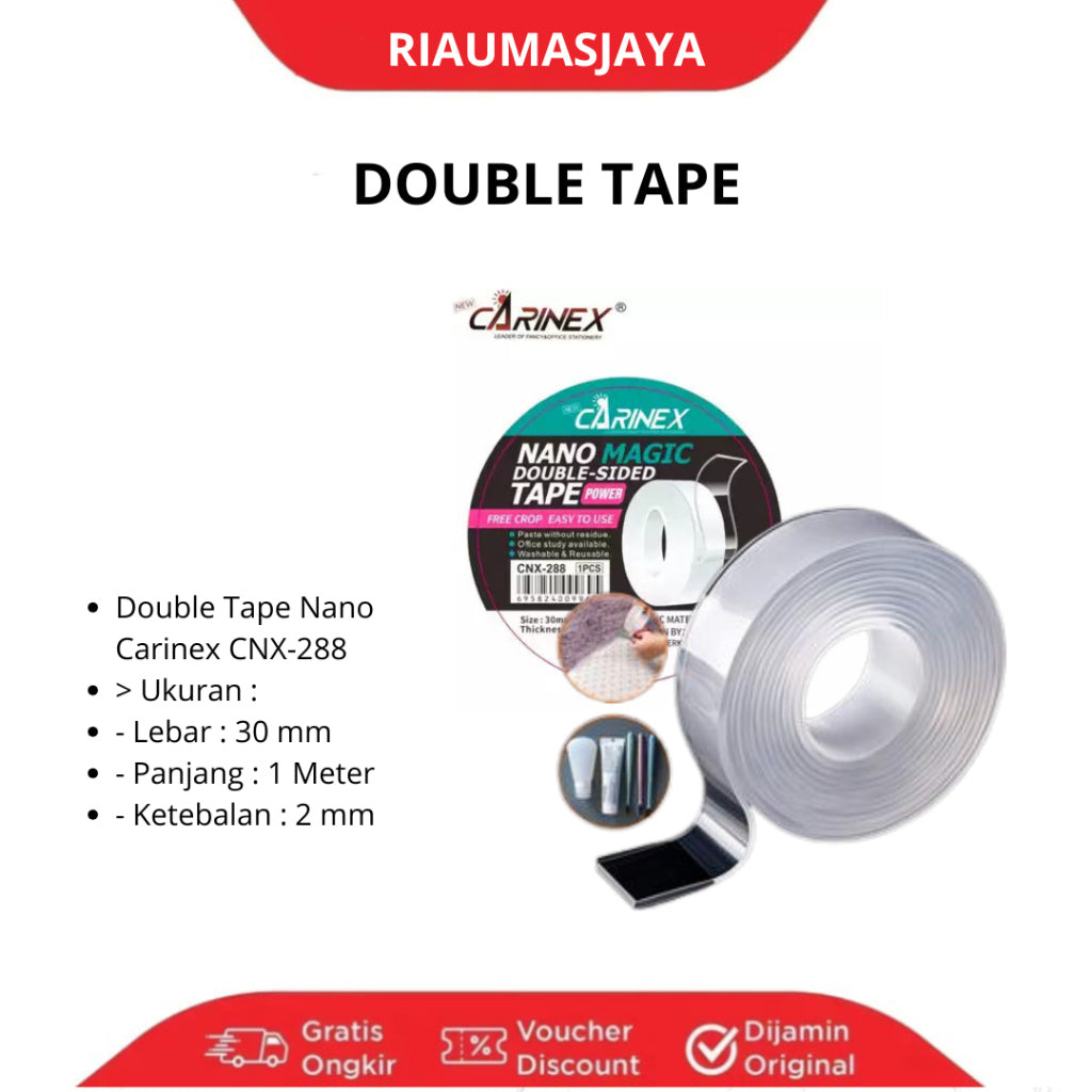 Pekanbaru Carinex Double Tape Bening 288