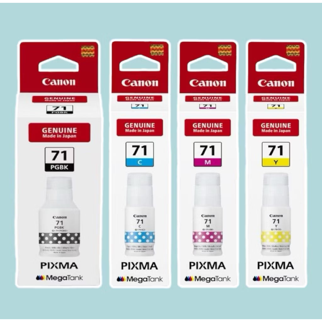 HR-Tinta Canon PIXMA GI-71 1 Set Refill Premium Untuk Printer Canon G1020, G1730, G1737, G2020, G2730