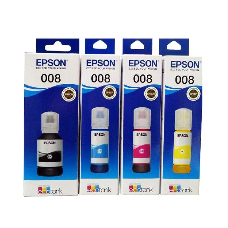 HR-Tinta Epson 008 Refill Untuk Printer L15150 L15160 L15180 L6550 L6570 Cetak Tajam & Warna Stabil