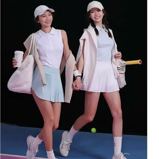 Pekanbaru JevyActive - Chery Skirt - Rok Tenis Padel Wanita - Rok Plisket Olahraga - Rok Pendek Sporty