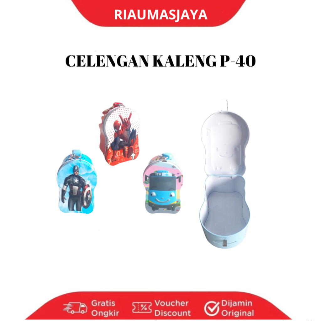Pekanbaru {}Celengan Kaleng Gembok Motif Cowok/ Kunci Gembok P-40