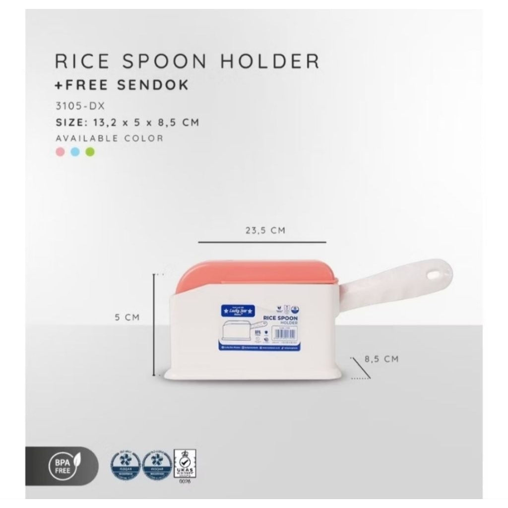 Pekanbaru Rice Spoon Holder Free Centong Tempat Centong Entong Nasi Lucky Star