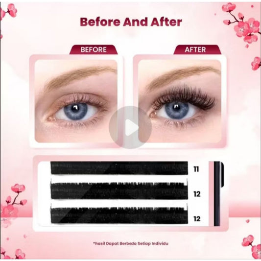 Pekanbaru Candy Eyelash Dd-Curl Extension Bulu Mata Palsu Water Proof