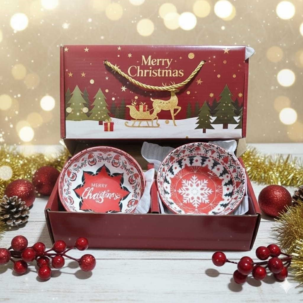 Hampers Mangkok Set Premium Gift Set Mangkok Keramik Premium Wedding Gift Hampers Santa