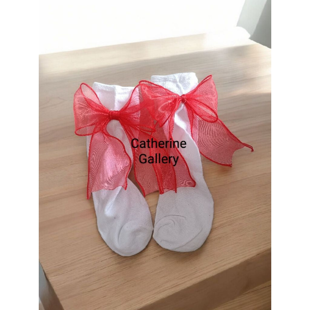 Pekanbaru Kaos Kaki Pita Organza / Kaos Kaki Pita Belakang