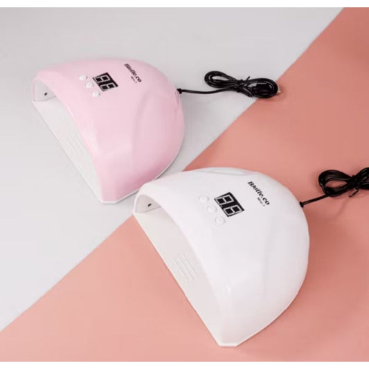 Pekanbaru Alat Pengering Kutek Kuku Gel Nail Art Lamp Uv Led Nail Dryer 36W Pink Putih