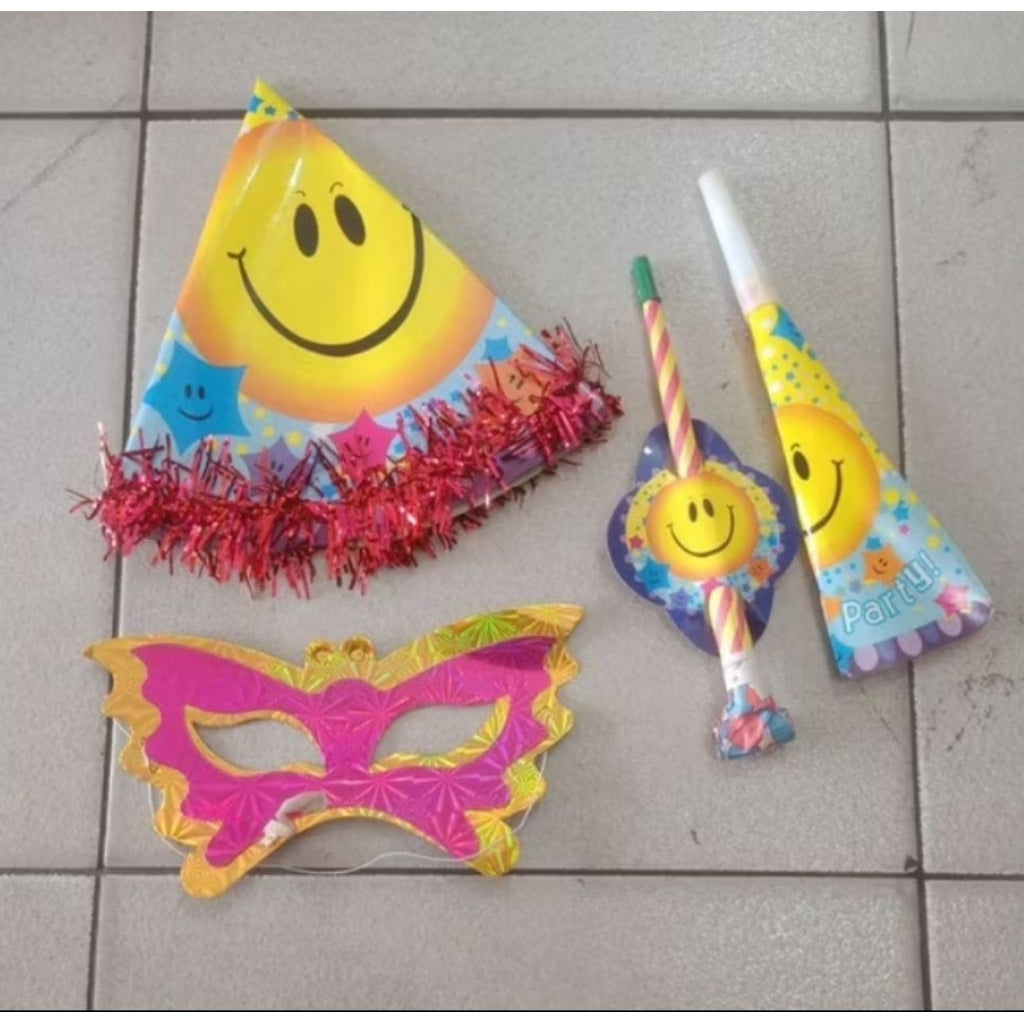 Pekanbaru Perlengkapan ulang tahun / topi ulang tahun set / happybirth day set