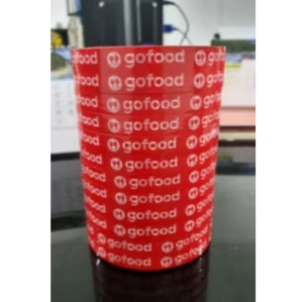Lakban Shopeefood Grabfood Gofood Lakban Sayur Isolasi Fresh Vegetables Paket Makanan 12mm
