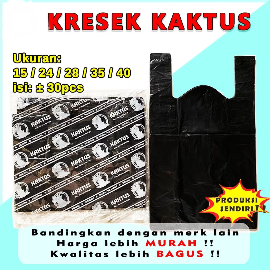 Kantong kresek Jumbo Uk40 PlastikKresek laundry Merah Ekonomis Kuat Tidak Mudah Sobek