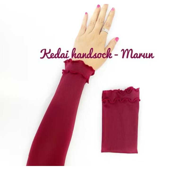 Handsock kerli senada premium Manset Lengan Curly