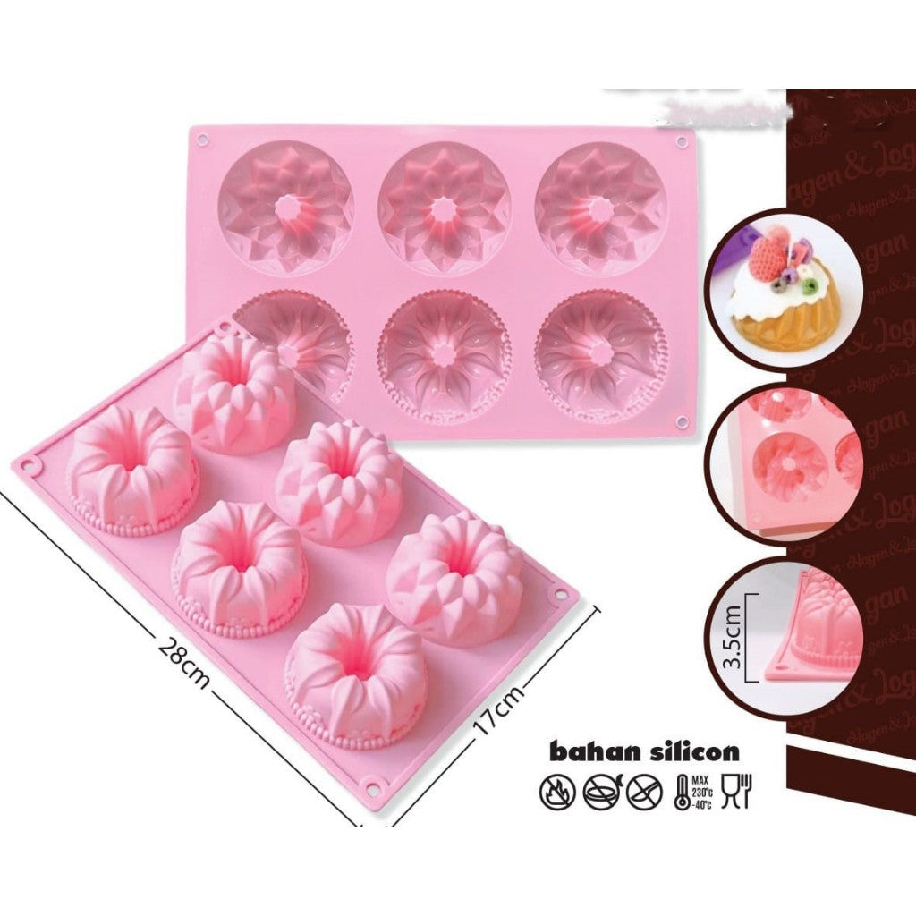 Pekanbaru Cetakan / Loyang Silicon Berbagai Motif