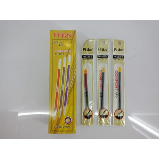 Pekanbaru Philos Refill Pen Ph-388Rf 0,5Mm 24Pcs/Kotak Isi Ulang Hitam Merah Biru,,,Promo Beli 1 Kotak Bonus 1 Kotak.