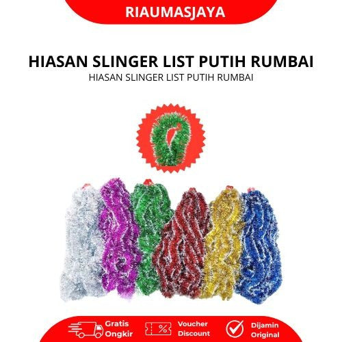 Pekanbaru Hiasan Slinger List Putih Rumbai Premium Untuk Dekorasi Natal Ulang Tahun Dan Pesta Serbaguna Tahan Lama Dan Mudah Dibentuk