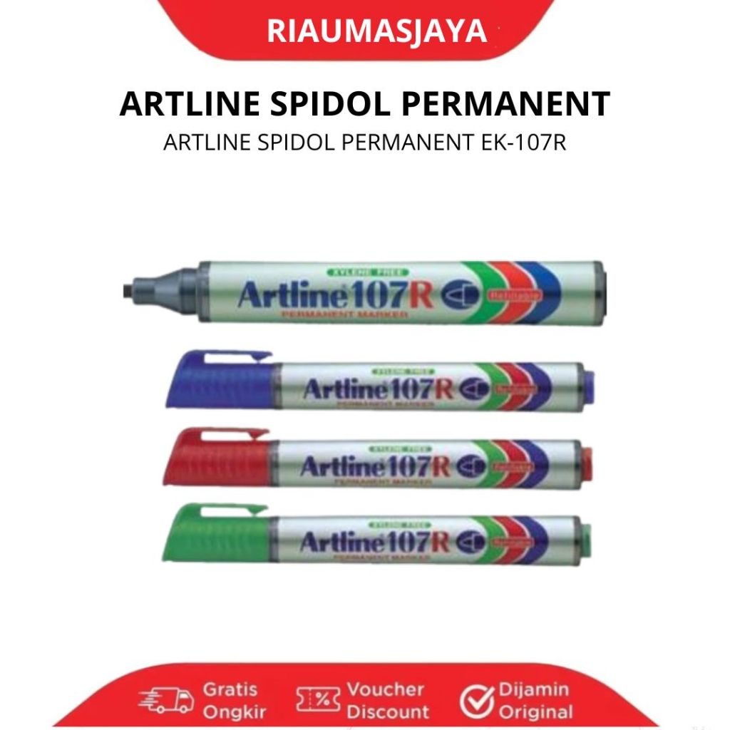 Pekanbaru Spidol Permanent Marker Artline Ek-107 R