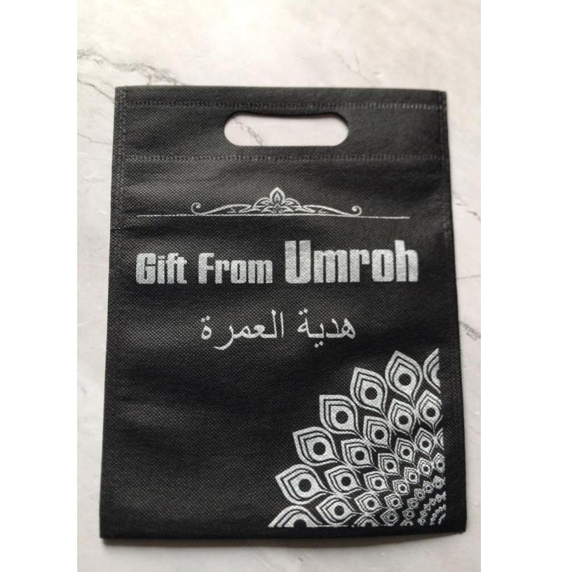(1 PCS) Tas Spunbound Oleh-Oleh Umroh Haji Gift Tote Bag Tas Spunbond Hadiah Umrah Hajj Ukuran 20x25cm