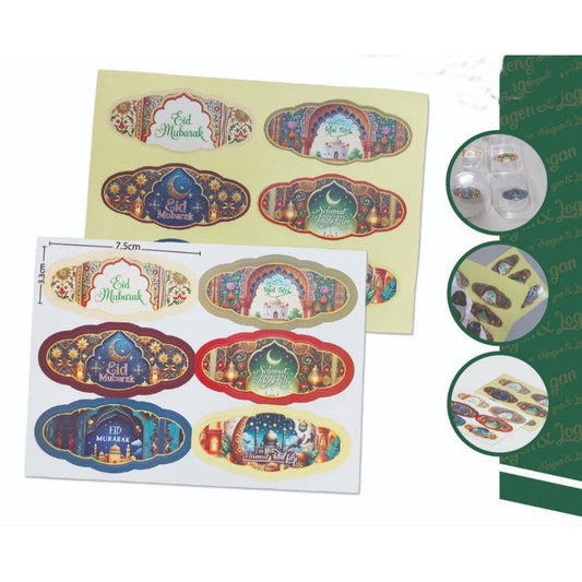 Pekanbaru Sticker Idul Fitri / Lebaran Lembaran Berbagai Ukuran