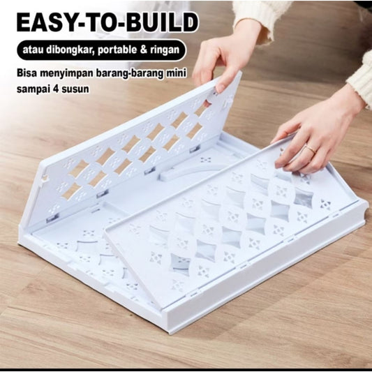 Pekanbaru Rak Laci Lipat / Storage Box / Rak Pakaian Susun / Lemari Pakaian Plastik