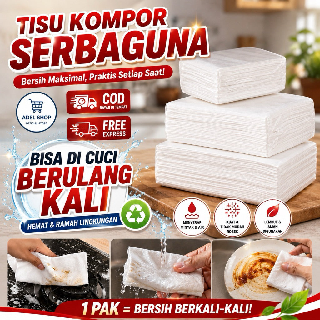 Tisu Kompor Bisa Di Cuci Ulang/ Tisu Kompor Serbaguna