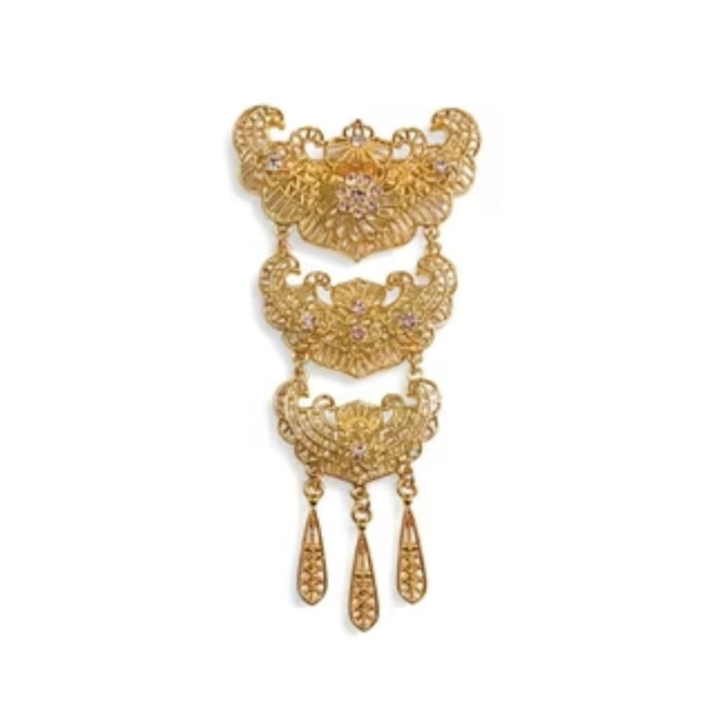 Bros Kebaya 3 Susun Stainless Steel Bross Kebaya Dada Tembaga