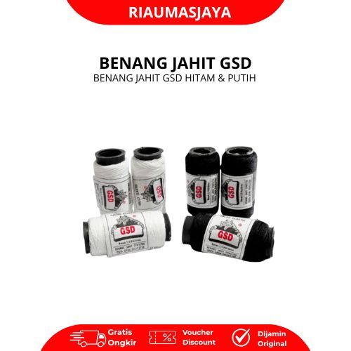 Pekanbaru Benang Jahit Gsd Hitam/Putih