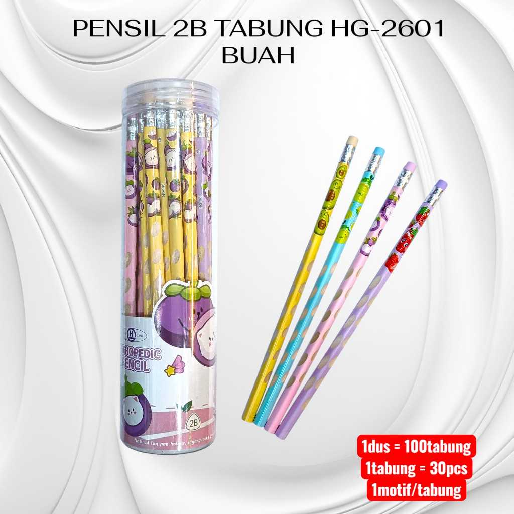 Pekanbaru Pensil 2B Tabung Buah Hg-2601
