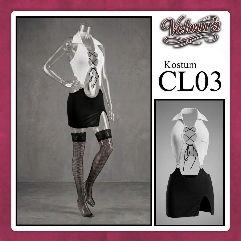 Pekalongan Veloura Pakaian Wanita Setelan Atas Bawah Baju Kostum Lingerie - CL03