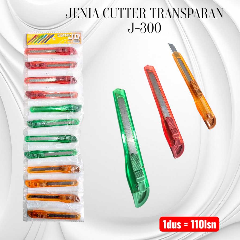 Pekanbaru Cutter Jenia Transparan Kecil J-300