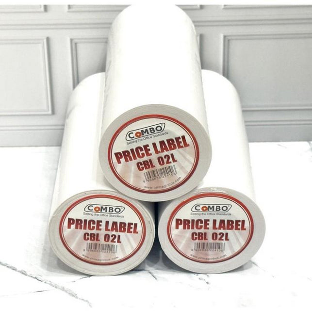 Pekanbaru Combo Label Harga 2 Line Putih