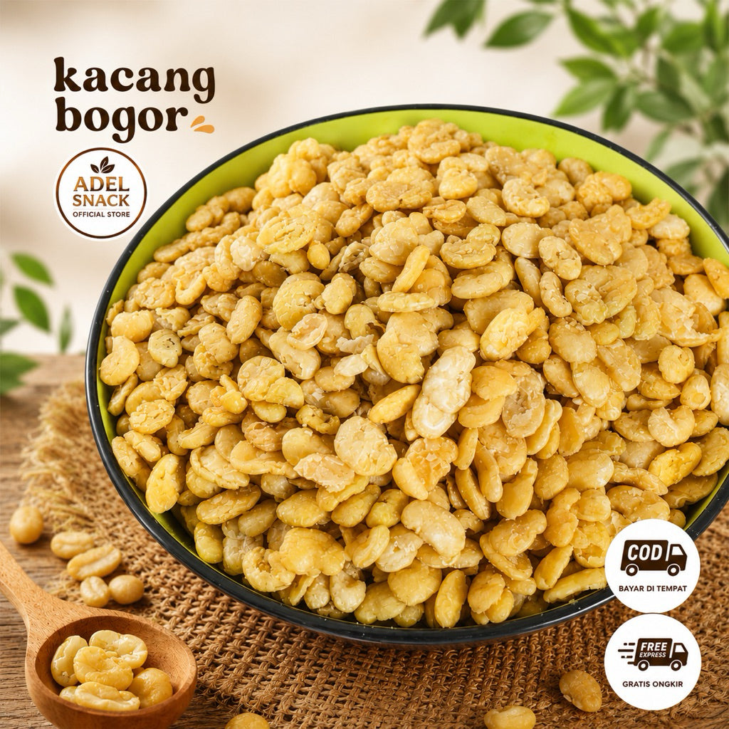 (Berat 1kg) Kacang Bogor/ Kacang Bogor Kupas Premium Gurih Asin Asli Bogor Berat 1 kg